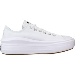 Trampki damskie Converse Chuck Taylor All Star Move OX. Białe trampki i tenisówki damskie Converse, bez wzorów, z materiału, bez zapięcia. Za 401.55 zł.