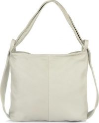 Krateczka Polska Plecak Torebka Skórzana damska A4 worek jasnoszara U37. Szare plecaki damskie Krateczka, bez wzorów. Za 186.99 zł.