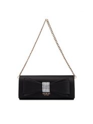 Guess Torebka Elsie Mini HWSS96 50710 Czarny. Czarne torebki do ręki damskie Guess, z aplikacjami, z materiału, bez dodatków. Za 679.99 zł.