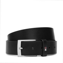 Pasek Tommy Hilfiger. Czarne paski męskie Tommy Hilfiger. Za 229.99 zł.