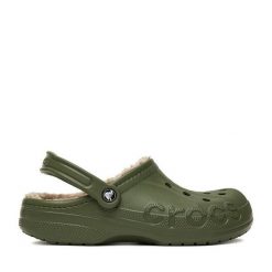 Klapki Crocs. Zielone klapki męskie Crocs, bez wzorów, bez zapięcia. Za 189.99 zł.