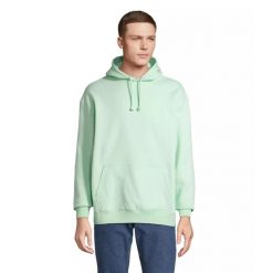 Bluza z kapturem Sol's Condor. Niebieskie bluzy damskie SOL'S, m, bez wzorów, z bawełny, bez ramiączek, z kapturem. Za 153.50 zł.