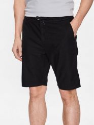 Guess Szorty materiałowe Mick M3GD02 WFBX3 Czarny Loose Fit. Czarne szorty męskie Guess, z aplikacjami, z bawełny. Za 429.99 zł.