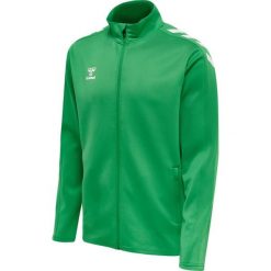 Bluza sportowa dla dorosłych Hummel Core XK Poly Zip Sweat. Zielone bluzy damskie Hummel, xl, bez wzorów, sportowe, bez ramiączek, bez kaptura. Za 211.50 zł.