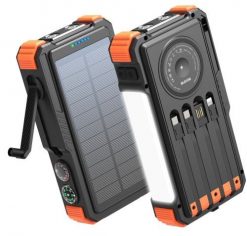 Extralink POWERBANK SOLARNY 20000MAH 20W DYNAMO INDUKCJA LAMPA LATARKA. Powerbanki ExtraLink. Za 189.99 zł.