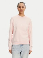 Tommy Jeans Bluza Tonal Crest DW0DW20637 Różowy Regular Fit. Czerwone bluzy damskie Tommy Jeans, xl, bez wzorów, z bawełny, bez ramiączek, bez kaptura. Za 279.99 zł.
