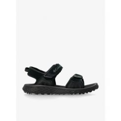 Sandały turystyczne męskie Columbia Konos Hiker 2-Strap. Czarne buty zimowe męskie Columbia, bez wzorów, bez obcasa, bez zapięcia. Za 230.99 zł.