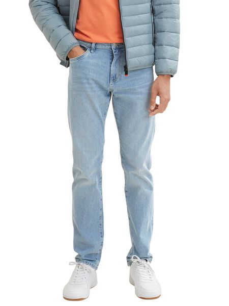Tom Tailor Jeansy 1035878 Niebieski Slim Fit. Niebieskie jeansy męskie Tom Tailor, z bawełny. Za 129.99 zł.