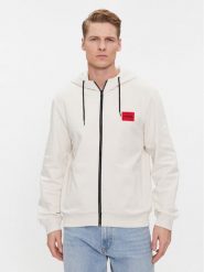 Hugo Bluza Daple212 50447972 Biały Regular Fit. Białe bluzy męskie Hugo, m, bez wzorów, z bawełny, bez ramiączek, bez kaptura. W wyprzedaży za 319.99 zł.