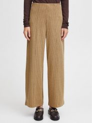 ICHI Spodnie materiałowe 20115719 Brązowy Relaxed Fit. Brązowe spodnie materiałowe damskie ICHI, bez wzorów, z materiału. Za 189.99 zł.