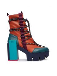 United Nude Trzewiki Grip Desert Mid 11035992165 Pomarańczowy. Brązowe botki damskie United Nude, bez wzorów, ze skóry, bez obcasa, na słupku, bez zapięcia. Za 1,689.00 zł.