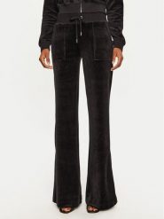 Juicy Couture Spodnie dresowe Layla JCSEBJ001 Czarny Flared Leg. Czarne spodnie dresowe damskie Juicy Couture, bez wzorów, z dresówki. Za 469.99 zł.