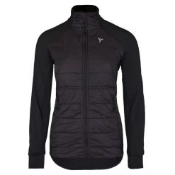 Kurtka damska zapinana na zamek Silvini Sillaro. Czarne kurtki sportowe damskie Silvini, l, bez wzorów, z materiału, bez ramiączek, bez kaptura, na golfa, primaloft. Za 408.00 zł.