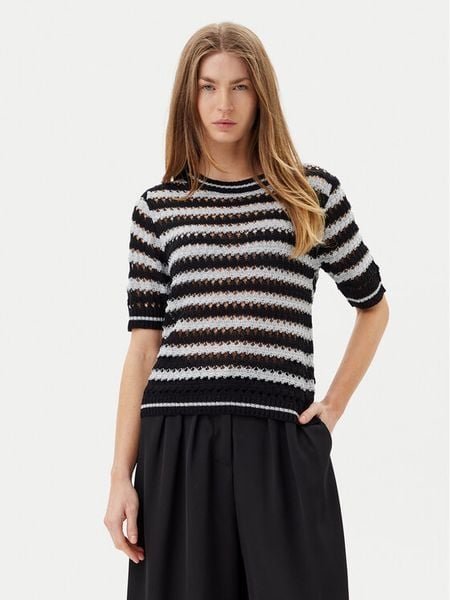 Artigli Sweter ACMA001895 Czarny Regular Fit. Czarne swetry nierozpinane damskie Artigli, m, bez wzorów, z syntetyku, bez kołnierzyka, bez ramiączek. Za 139.99 zł.