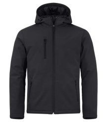 Clique Padded Hoody Softshell – pikowana kurtka z kapturem, wodoodporność. Czarne kurtki sportowe męskie CLIQUE, m, bez wzorów, z polaru, z kapturem. Za 322.25 zł.