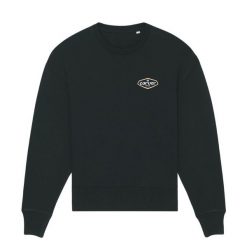 Bluza - Crewneck lat 90. - Czarny - L - Carver. Czarne bluzy damskie CARVER, l, bez wzorów, z bawełny, retro, bez ramiączek, bez kaptura. Za 254.96 zł.