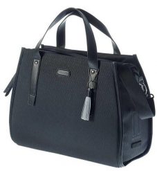 Torba biznesowa „Noir. Czarne torby na ramię męskie BASIL, z materiału, na ramię. Za 385.00 zł.