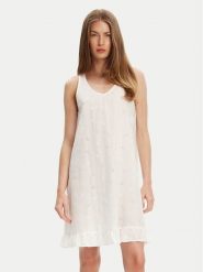United Colors Of Benetton Koszula nocna 4SHX3C008 Écru Regular Fit. Koszule nocne damskie United Colors Of Benetton, bez wzorów, z bawełny, bez ramiączek. Za 129.99 zł.