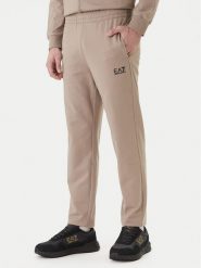 EA7 Emporio Armani Spodnie dresowe 8NPP65 PJVRZ U6167 Beżowy Regular Fit. Brązowe spodnie sportowe męskie EA7 Emporio Armani, l, bez wzorów, z bawełny. Za 389.99 zł.