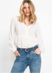 Pasek w ażurowy wzór. Niebieskie paski damskie bonprix, w ażurowe wzory, ze skóry. Za 54.99 zł.