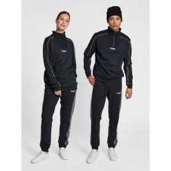 Bluza dresowa 1/4 zip Hummel Legacy Wesley. Czarne bluzy damskie Hummel, xl, bez wzorów, z dresówki, sportowe, bez ramiączek, bez kaptura. Za 272.95 zł.