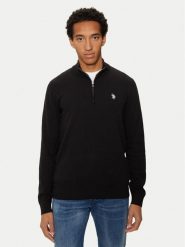 U.S. Polo Assn. Sweter MUP2963 Czarny Regular Fit. Czarne swetry męskie U.S. Polo Assn., m, bez wzorów, z bawełny, bez kołnierzyka, bez ramiączek. Za 339.99 zł.
