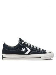 Converse Trampki Star Player 76 Premium Canvas A01607C Czarny. Czarne trampki i tenisówki damskie Converse, bez wzorów, z materiału, bez zapięcia. Za 249.99 zł.