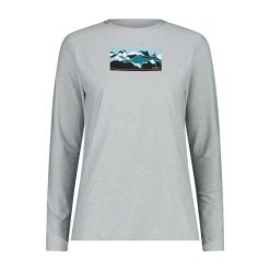 Koszulka damska turystyczna CMP 33N2226. Szare koszulki sportowe damskie CMP, l, bez wzorów, bez ramiączek. W wyprzedaży za 158.50 zł.