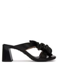 Hispanitas Klapki HV264817 C004 Czarny. Czarne klapki damskie Hispanitas, bez wzorów, ze skóry, bez obcasa, bez zapięcia. Za 609.99 zł.