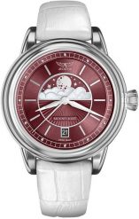 Zegarek damski Aviator V.1.33.0.264.4.WM biały. Białe zegarki damskie AVIATOR. Za 2,874.51 zł.
