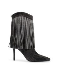 Steve Madden Kowbojki Delray Bootie SM11002946-04004-024 Czarny. Czarne botki damskie Steve Madden, bez wzorów, z materiału, bez obcasa, na szpilce, bez zapięcia. Za 989.99 zł.