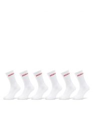 HUGO Skarpety długie 50510187 Biały. Białe skarpety męskie Hugo, bez wzorów, z bawełny. Za 149.99 zł.