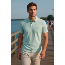 Koszulka polo BOSS Passenger niebieski (50507803-474). Niebieskie koszulki sportowe męskie Boss, m, bez wzorów, bez ramiączek. Za 279.00 zł.