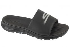 Klapki na basen męskie, On-The-Go Go Consistent Sandal 2.0 - Culver. Czarne klapki męskie Skechers, bez wzorów, z materiału, bez zapięcia. Za 159.99 zł.
