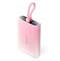 Vention 10000 mAh USB-C + Lightning + USB-A 22.5W z wyświetlaczem LED różowy. Czerwone powerbanki Vention. Za 140.18 zł.