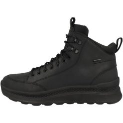 Buty do chodzenia męskie Geox U46HMA0FFBCC9999. Czarne buty sportowe męskie Geox, bez wzorów, z materiału, bez zapięcia, trekkingowe. W wyprzedaży za 667.75 zł.