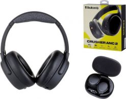 Słuchawki Skullcandy Crusher ANC2 Wireless True czarne. Czarne słuchawki bezprzewodowe Skullcandy. Za 922.99 zł.