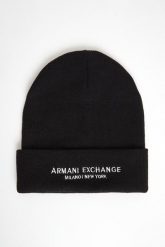 Czapka męska z logo ARMANI EXCHANGE. Czapki męskie Armani Exchange, bez wzorów. Za 239.00 zł.