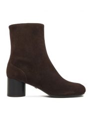 Gino Rossi Botki EO-HALA-VI887-03-8S Brązowy. Brązowe botki damskie Gino Rossi, bez wzorów, ze skóry, bez obcasa, na słupku, bez zapięcia. Za 449.99 zł.
