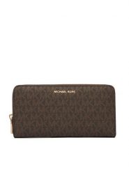 MICHAEL Michael Kors Portfel Jet Set 32F5GJ6T7B Brązowy. Brązowe portfele damskie MICHAEL Michael Kors, ze skóry. Za 589.99 zł.