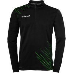 Top treningowy 1/4 zip Uhlsport Score 26. Czarne bluzy sportowe męskie Uhlsport, bez wzorów, bez kaptura, do piłki nożnej. Za 212.50 zł.