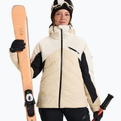 Kurtka snowboardowa damska ROXY Luna Frost. Brązowe kurtki sportowe damskie Roxy, na zimę, l, bez wzorów, z materiału, bez ramiączek, bez kaptura, snowboardowy, primaloft. Za 1,239.00 zł.