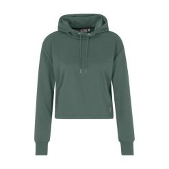 Bluza damska FILA Rheine Cropped Hoody. Zielone bluzy damskie Fila, s, bez wzorów, bez ramiączek, bez kaptura. Za 149.99 zł.
