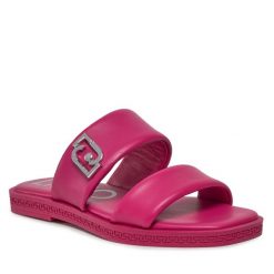Klapki Liu Jo. Czerwone klapki damskie Liu Jo, bez wzorów, bez obcasa, bez zapięcia. Za 499.99 zł.