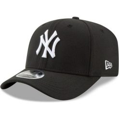 Czapka New Era Stretch Yankess New York 9Fifty, Dla obu płci. Czarne czapki damskie New Era, bez wzorów, z elastanu. Za 151.65 zł.
