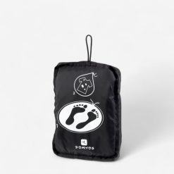 Torba fitness worek na odzież Domyos. Czarna torby sportowe męskie Decathlon, bez wzorów, z materiału. Za 27.99 zł.