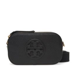Torebka Tory Burch. Czarne listonoszki damskie Tory Burch, bez wzorów, bez dodatków. Za 1,489.00 zł.