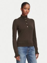 Marella Sweter Emme by Marella Onde 2625366101 Brązowy ciemny Regular Fit. Brązowe swetry nierozpinane damskie Marella, m, bez wzorów, z wiskozy, bez kołnierzyka, bez ramiączek. Za 554.99 zł.