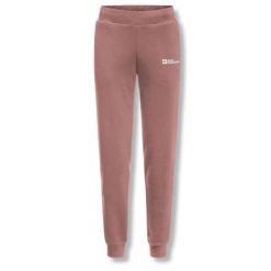 Spodnie turystyczne damskie Jack Wolfskin Essential. Czerwone spodnie dresowe damskie Jack Wolfskin, bez wzorów, z bawełny, sportowe, trekkingowe. Za 197.00 zł.