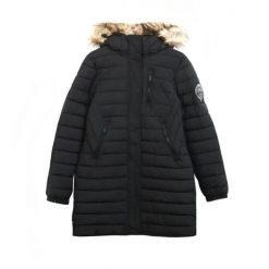 Parka damska z kapturem Superdry Fuji. Czarne parki damskie Superdry, m, bez wzorów, z kapturem. Za 599.10 zł.